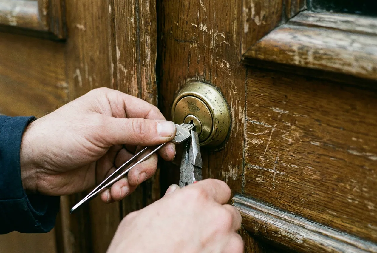 Clé cassée coincée dans le cylindre d'une serrure à Saint-Mandé